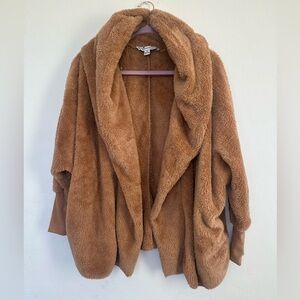 Fashion Nova Warm Tan Teddy Jacket